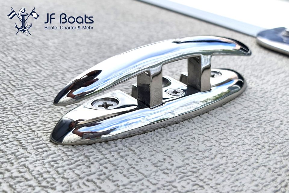 Pontonboot SC7, Ponton Boot Motorboot TOP! CE! Pontoon Boot Pontoonboot Floß Fundeck in Hartha