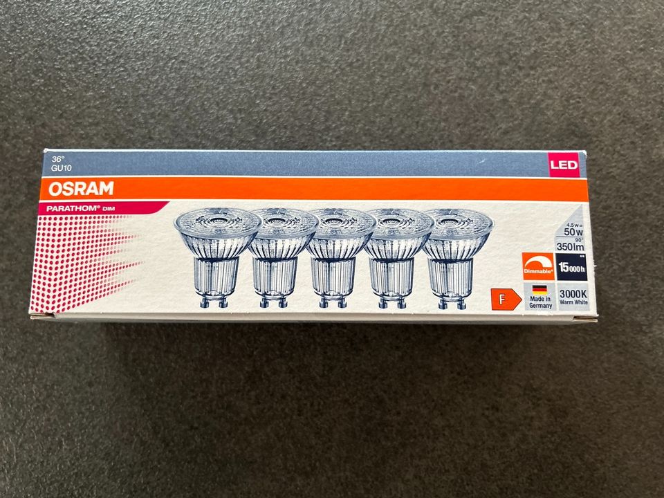 5-Pack OSRAM LED-Reflektorlampe GU10 Sockel in Weinheim