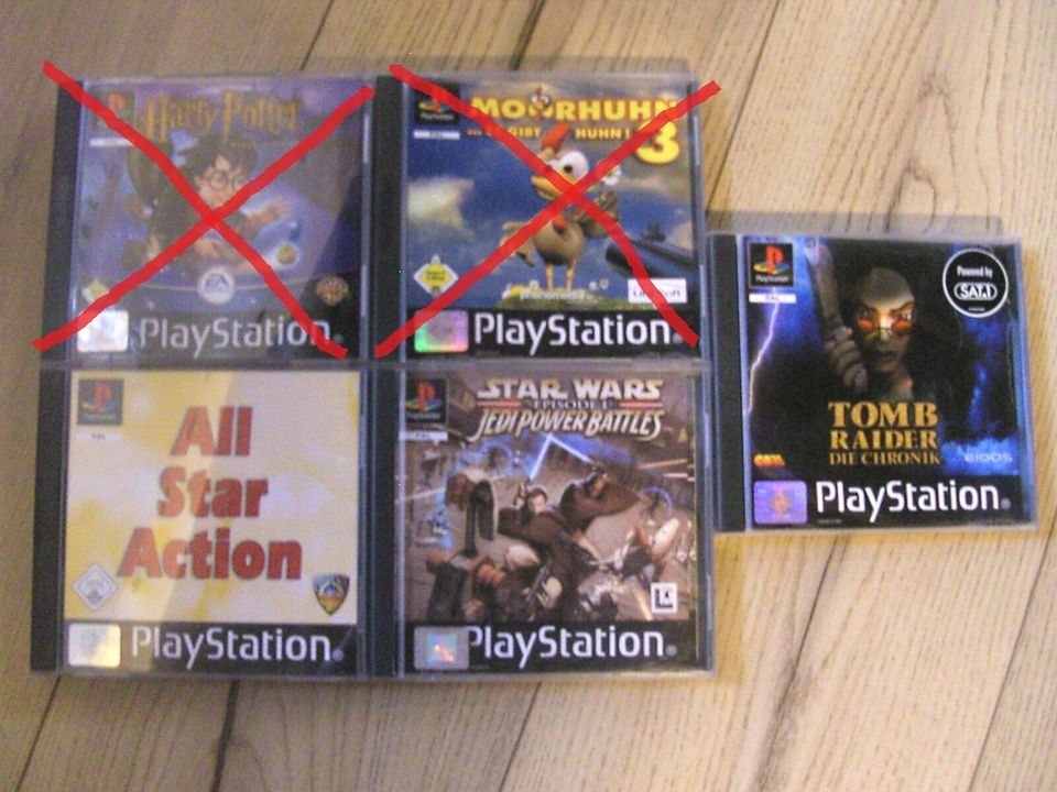 Nur noch 3 Spiele Playstation 1 - zwei bereits verkauft in Gräfenberg