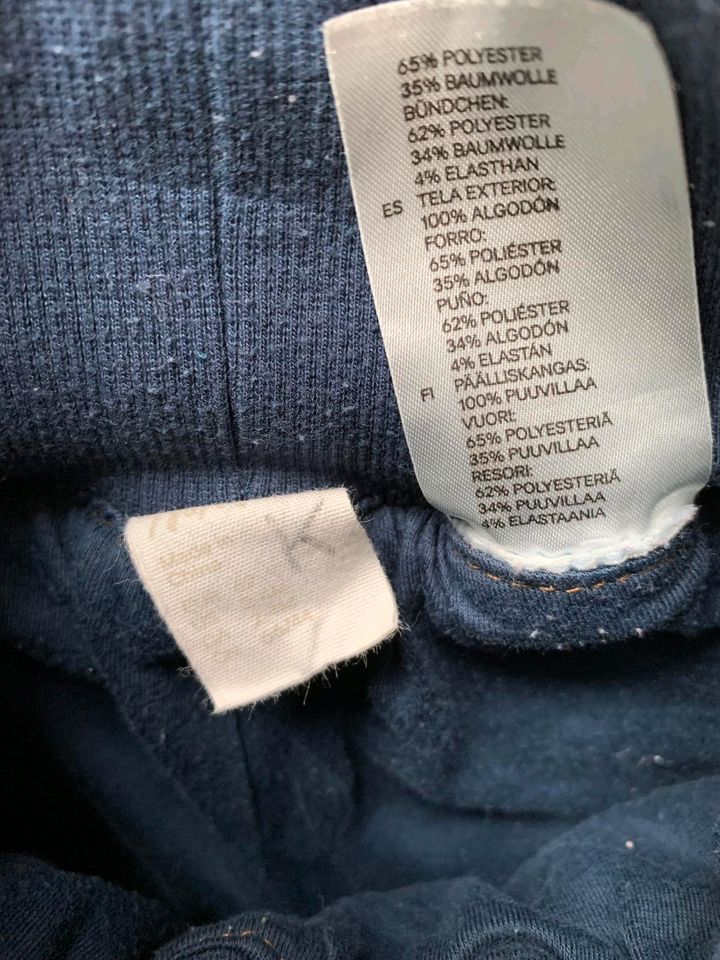 Gefütterte Jeans Hose H&M 62 in Korntal-Münchingen