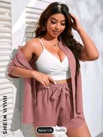 Neu, Set kurze Hose, Bluse, rosa von Shein, Gr.46 Nordrhein-Westfalen - Jülich Vorschau