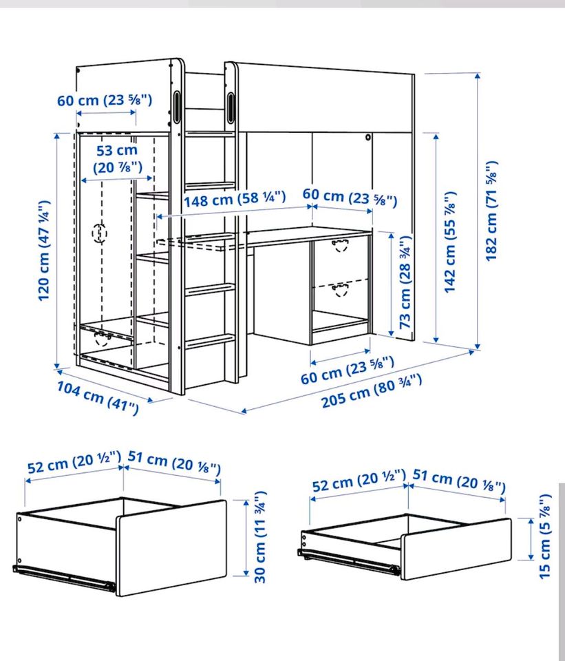 Hochbett Ikea in Bergneustadt