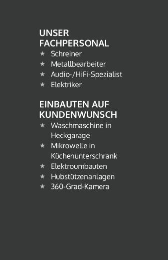 Werkstatt für Wohnmobile, Reisemobile, Wohnwagen, Kastenwagen / Reparatur, Service, Nachrüstung / Ja-Reisemobile in Röttenbach