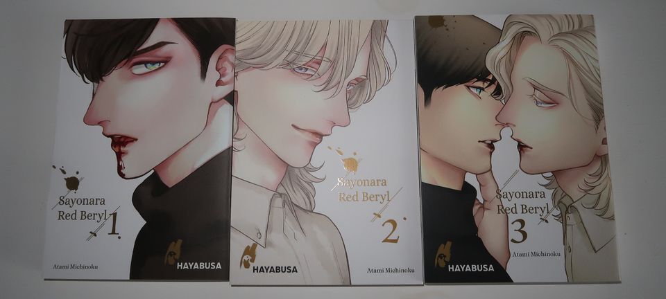 Manga Sayonara Red Beryl 1-3 von Atami Michinoku / Yaoi BL in Mönchberg