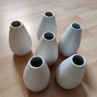 Vase weiß geriffelt Sachsen - Weischlitz Vorschau