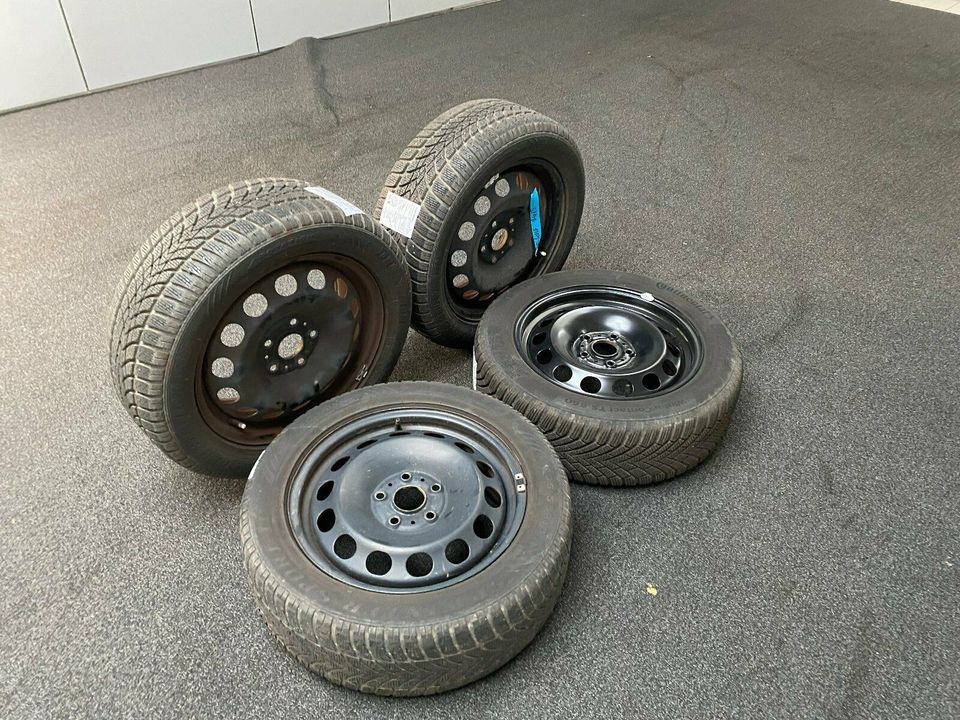 4x Winterkompletträder 16" Stahl VW Golf VII 205/55 R16 Nr.: 2415 in Raesfeld