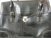 LIZ CLAIRBORNE Vintage Handtasche Lack Krokomuster schwarz wNEU Bielefeld - Brackwede Vorschau