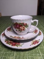 Royal China English Rose, Tasse mit Untereller und Kuchenteller Chemnitz - Sonnenberg Vorschau