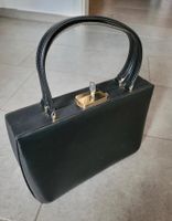 Schwarze Leder Kosmetik Koffer Tasche Spiegel Schlüssel Vintage Nordrhein-Westfalen - Rösrath Vorschau