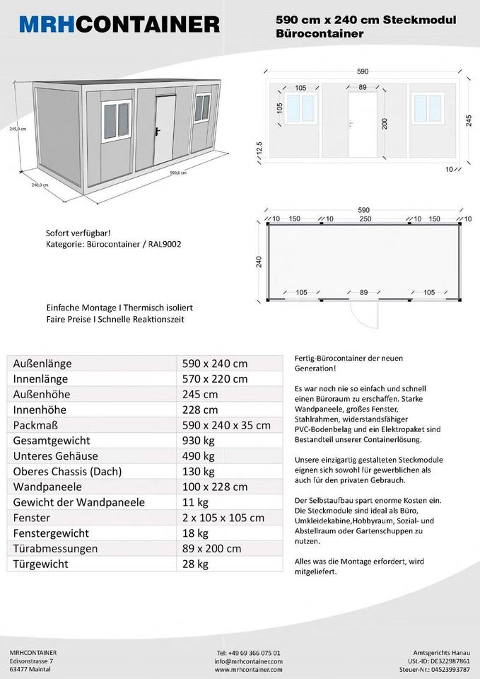 Container | Food container | Messecontainer |  Imbisscontainer |  Eventcontainer Wohncontainer | Bürocontainer | Baucontainer | Lagercontainer | Gartencontainer | Übergangscontainer SOFORT VERFÜGBAR in Geist