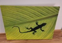 Leindwandbild Leinwand Gekko Salamander Blatt Bayern - Köfering Vorschau