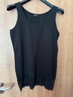 Longtop Gr.46, schwarz mit Spitze unten, Baumwolle/Elasthan Nordrhein-Westfalen - Borken Vorschau