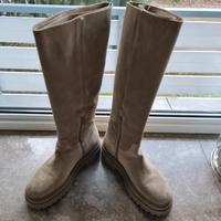 Sacha Velourleder Stiefel beige Gr. 39 wie neu NP 170€ Dortmund - Mitte Vorschau
