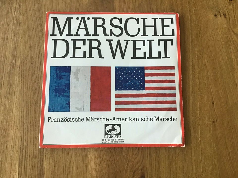 Schallplatten, Vinyl  Sammlung Märsche, Chöre, Klassik in Wissen