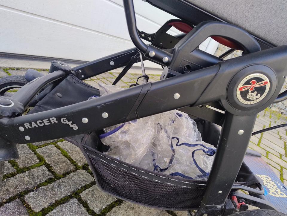 Kinderwagen Hartan Racer GTS sehr gut erhalten-viel Zubehör in Stein