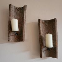 2 Dachziegel mit Kerzenhaltern antik Dekowandleuchte Lampe Niedersachsen - Ritterhude Vorschau