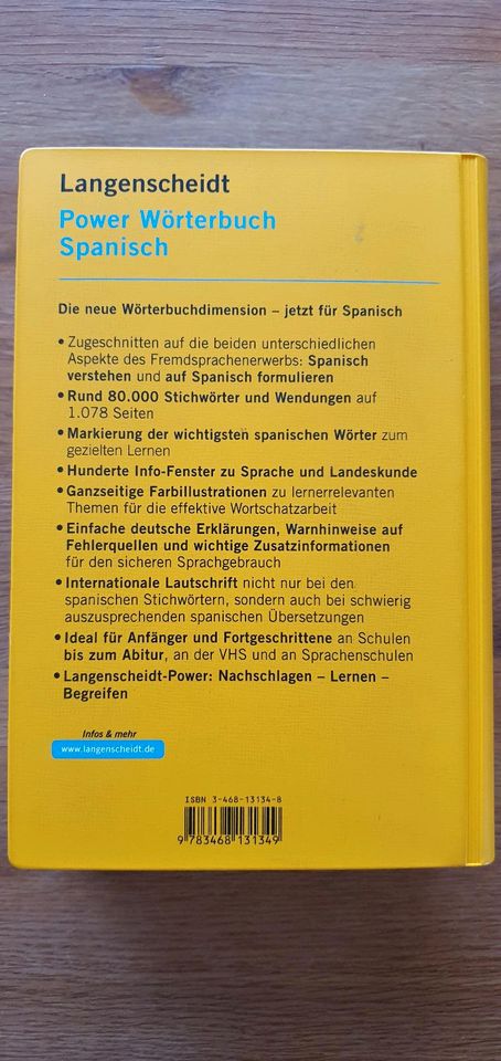 Neuwertiges Langenscheidt Power Wörterbuch Spanisch in Halver