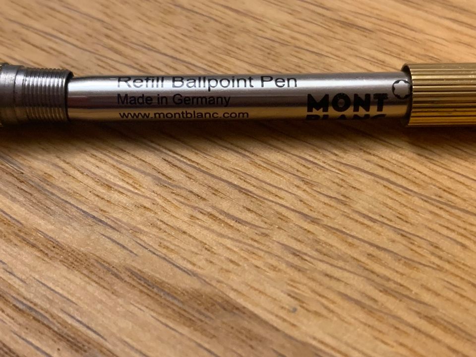 Montblanc Kugelschreiber Slimline Retro gold in Oberursel (Taunus)