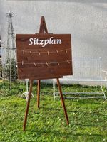 Sitzplan Staffelei Deko Schild Hochzeit Verleih Boho Holzschild Baden-Württemberg - Heilbronn Vorschau