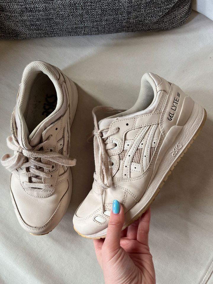 Asics gel lyte 3 Creme beige in Lage