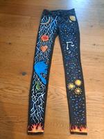 Karneval Fasching Only Blush Jeans skinny bemalt Hippie 70er XS Nordrhein-Westfalen - Kreuzau Vorschau