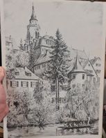 Original Lithographie Kurt Hermann Kühn Tübingen Stocherkahn Baden-Württemberg - Westhausen Vorschau