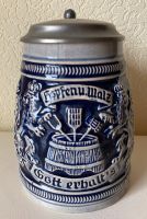 Bierkrug Krug Zinn Relief blau grau - TOP Hessen - Modautal Vorschau
