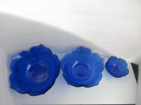 Glasschüssel, Obstschale,blau, 3 Stück, Blütenform, zusammen 5 € Berlin - Spandau Vorschau