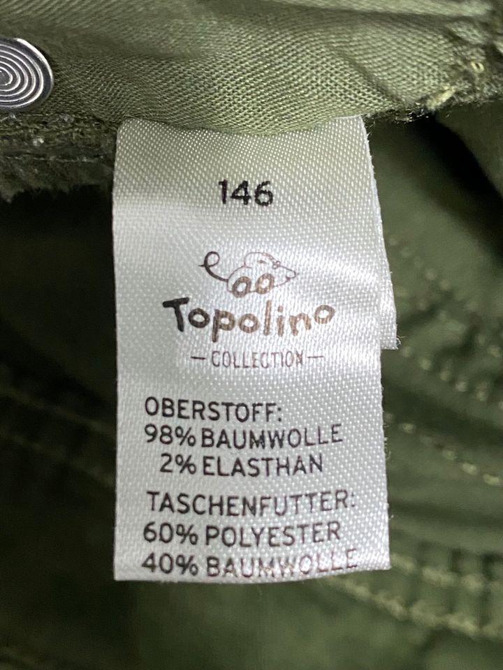 NEU Jungen 146 Cargoshorts Ernstings Family oliv Yigga Topolino in Bottrop