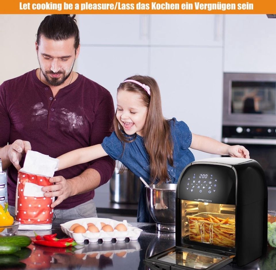 Airfryer Heißluft Fritteuse Heißluftofen Backofen Dehydrator in Niederzier