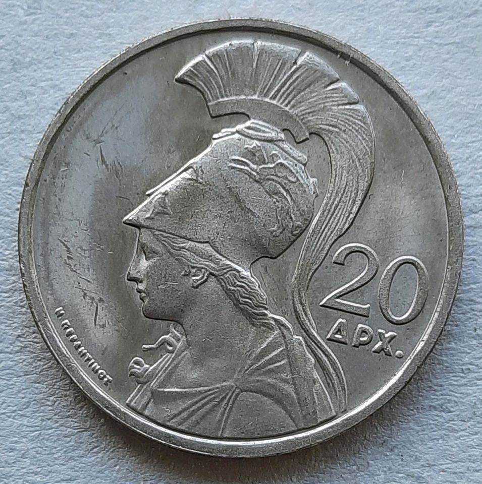 Alte Münze 20 Drachmen Griechenland kein Silber in Leipzig