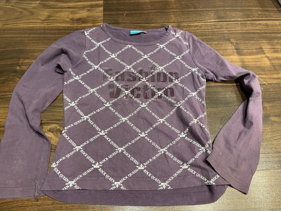 INFINITY KIDS Mädchen Shirt Langarm Baumwolle lila 128 in Hemmingen