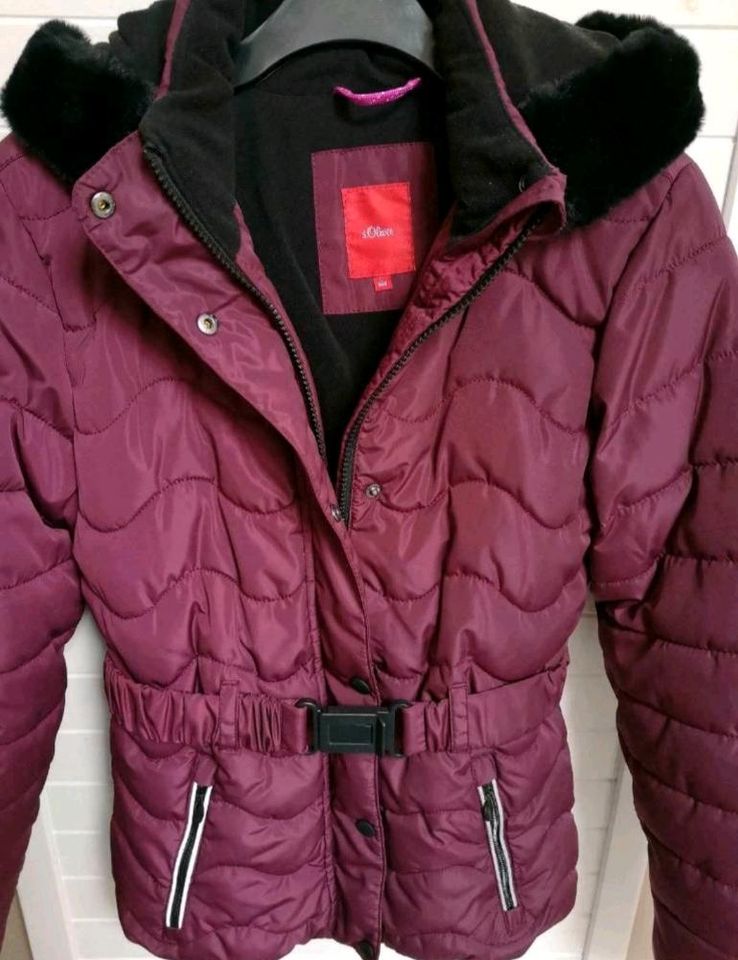 S.OLIVER Winterjacke Gr. 164/L f. Mädchen *neuwertig* in Vechta