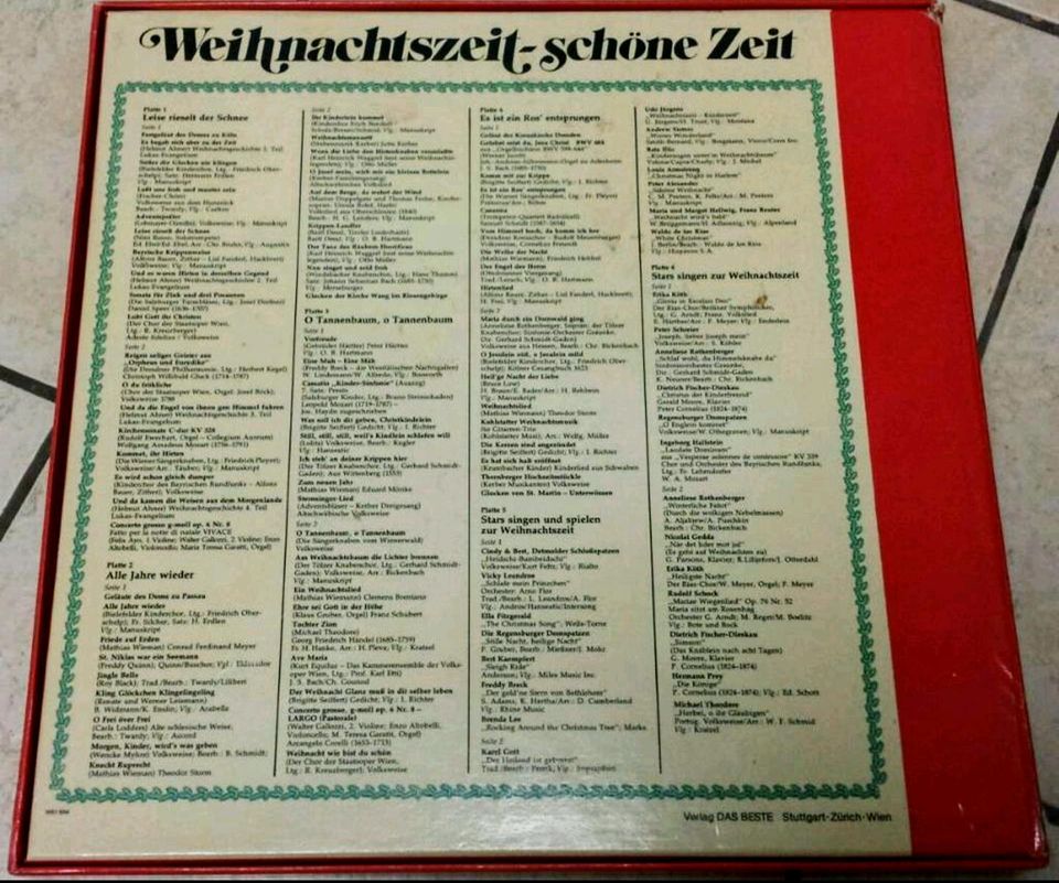 24. LP "Weihnachtszeit - Schöne Zeit" v. "Das Beste" 6 LP 's in Langenfeld Eifel