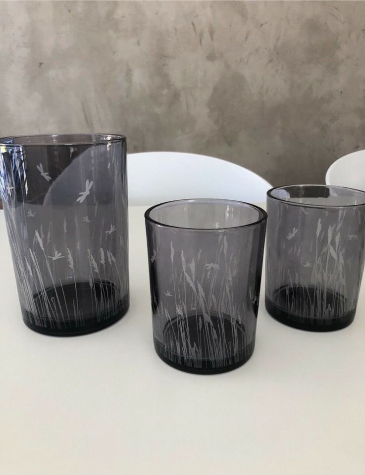 3er Set Vasen, Blumenvase, Glasvase, Windlicht, Deko -Set 15€- in Bielefeld