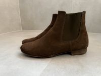 Schuh Damen Leder Olivegrün Chelsea Boots 39 Stiefelette Berlin - Zehlendorf Vorschau