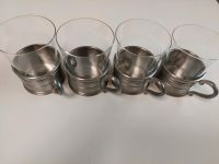 4 Stück Zinnbecher SMU bleifrei Glas Tasse Becher Tee Hessen - Rotenburg Vorschau