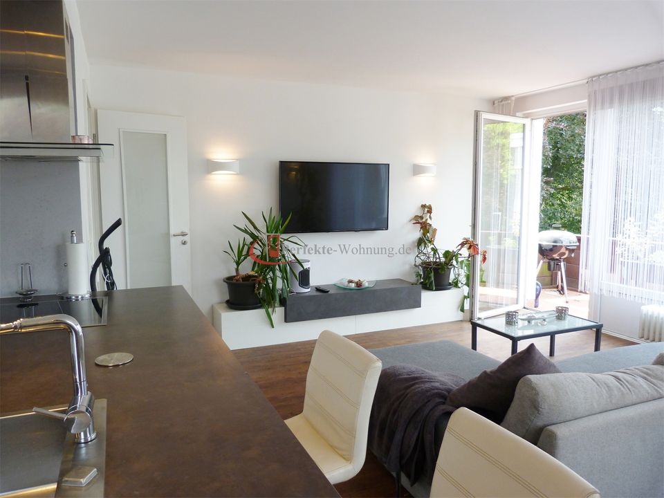 Moderne 3-Zimmer-Wohnung mit Balkon, Souterrain-Zimmer & Garage in Hannover