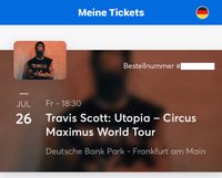 TRAVIS SCOTT FRANKFURT GOLDEN CIRCLE STEHPLATZ Rheinland-Pfalz - Sinzig Vorschau