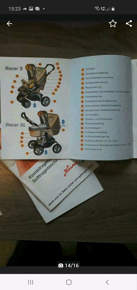 Hartan Racer S Kinderwagen/Karre in Ilsede