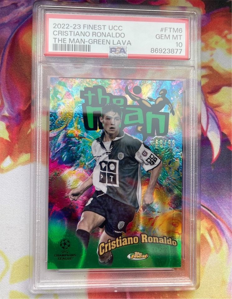 Cristiano Ronaldo The Man Green Lava 68/99 PSA 10 Sporting in Nürnberg (Mittelfr)