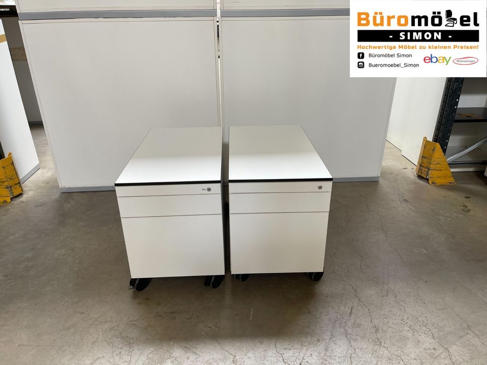 ❗️80x TOP Sideboard weiß von Samas/ Büroschrank/ elektrisch höhenverstellbarer Stehtisch/ Sedus Rollcontainer/ Komplettset/ Büroeinrichtung/ Aktenschrank/ Cheftisch/ Bürocontainer/ Hochwertig/ Design in Linden