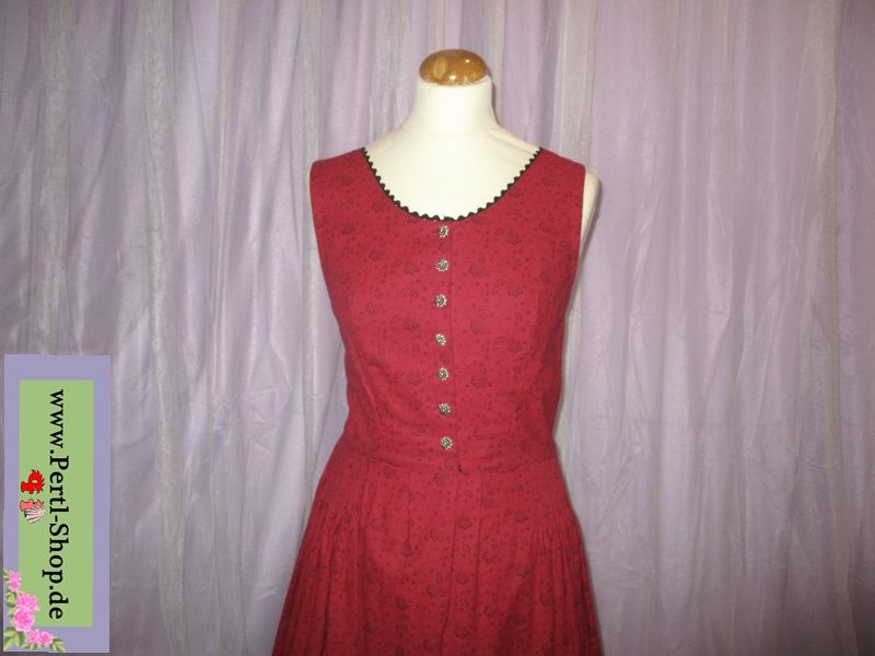 Dirndl, Rot mit schwarz, Hand gearbeitet, Gr. 40 in Traunstein