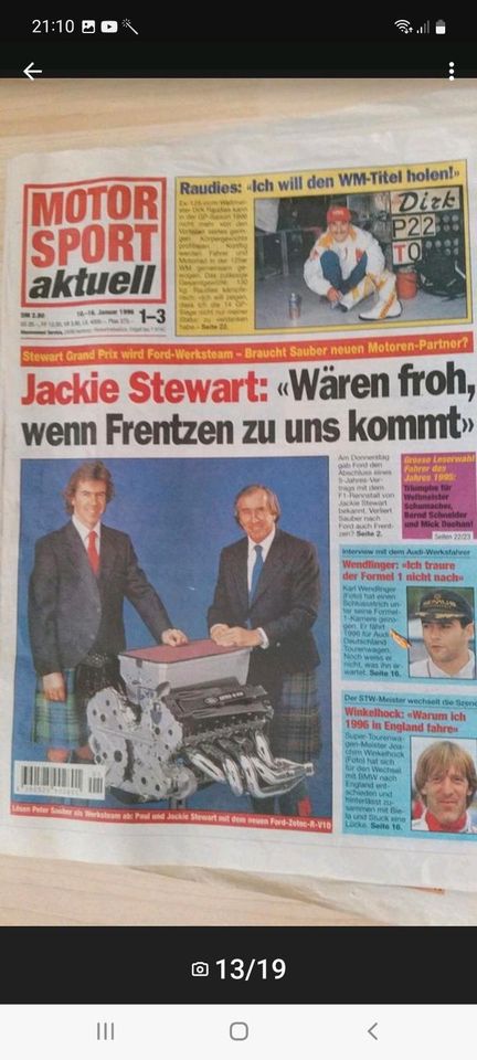 8 alte Motorsport Akktuell  Zeitschriften. Komplett 20€ in Wawern Saar