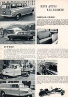 Borgward Isabella Kombi - Goliath Kombi Lloyd Bericht 1955 Baden-Württemberg - Steinen Vorschau