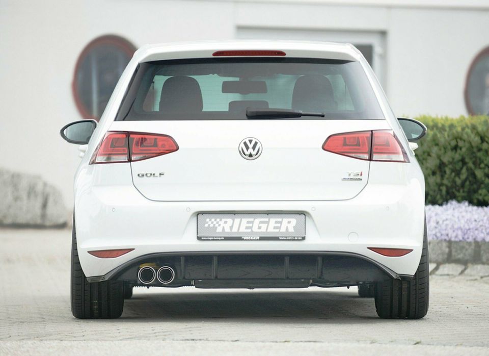 Rieger Heckeinsatz  Diffusor VW Golf7 +GTD in Bruchhausen-Vilsen