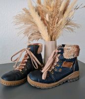 Rieker Winterschuhe Fell gefüttert warm dunkelblau Baden-Württemberg - Ettlingen Vorschau