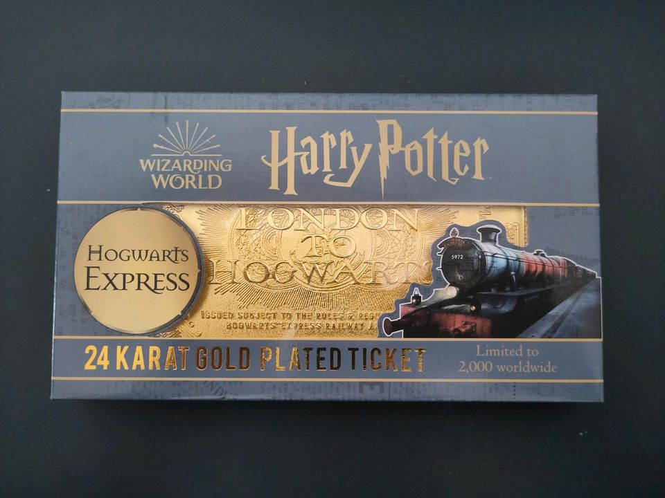 Harry Potter Ticket Hogwarts Express Gold plated in Köln