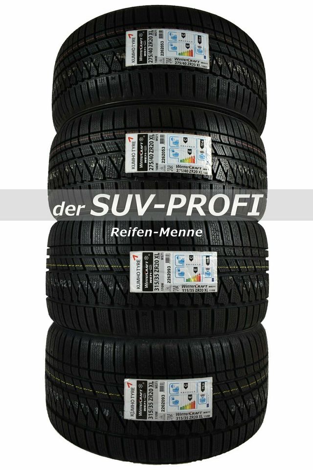 4x Winterreifen M+S 275/40 R20 + 315/35 R20 KUMHO BMW X5 / X6 NEU in Olpe