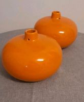 Vasenpaar im Retrolook orange, Vase und Deko weiß Hessen - Lindenfels Vorschau
